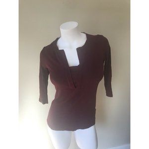 Anthropologie Dolan Women’s Top Maroon Burgundy